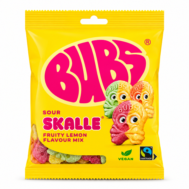BUBS Sour Skull Fruity Lemon Flavours Mix (90g)