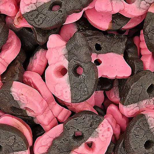 BUBS Raspberry Liqorice Skulls Foam